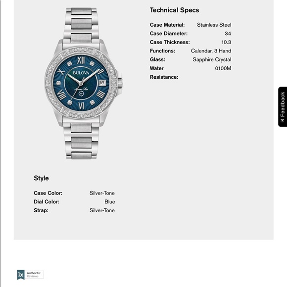 Bulova Marine Star diamond watch - Picture 2 of 5